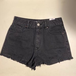 PACSUN NWT High Rise Black Festival Shorts